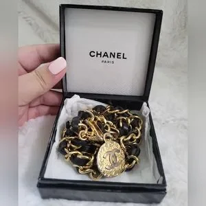 CHANEL | Accessories | Chanel 982 Vintage Medallion Black 
